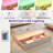 Modern Rectangular Coffee Table With Led Lights, 2 Drawers And Open Storage Shelf-769219627
