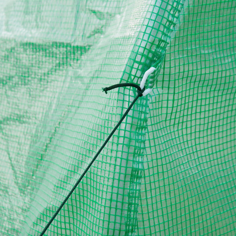 Raina Walk-In Polytunnel Greenhouse With Steel Frame And PE Cover