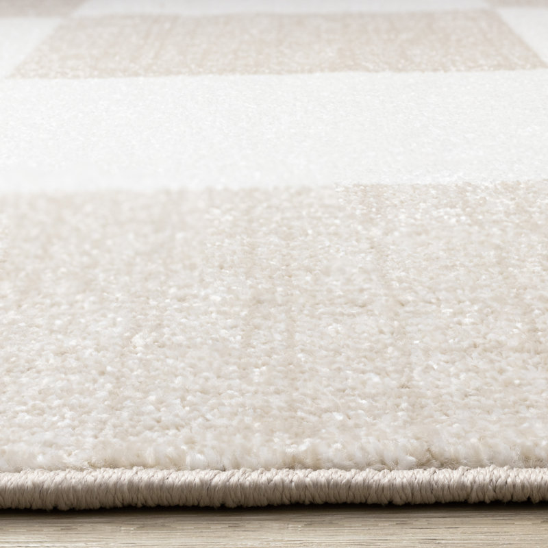 Tapis crème / beige Wum Collection, Rectangle 2 pi 7 po x 4 pi 11 po, Beige/Cream