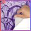 Tapis de bain mauve à motif géométrique-329678994