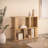 Loon Peak Janarius Low Oak Wood Effect Bookcase with Compact 2-Shelf Design for Living Room