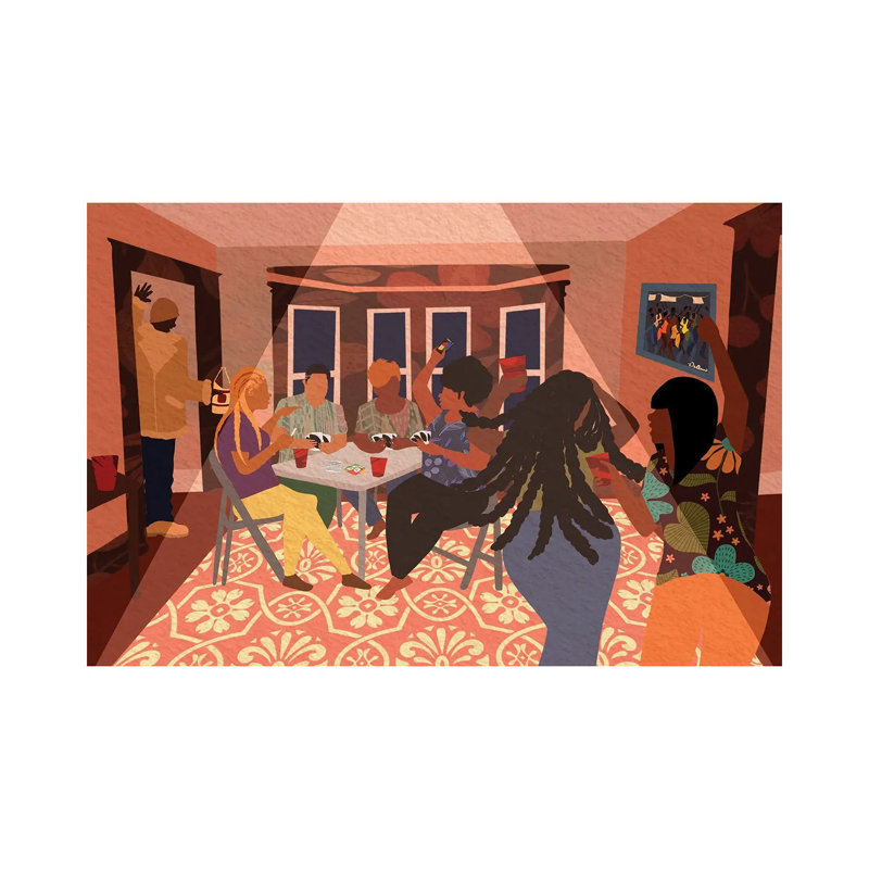 «Grown Folk Bidness» par DeeLashee Artistry, impression sur toile tendue, H 12 po x l 18 po x 1,5 po