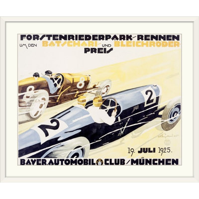 « bayer auto club roadster » par julius u. engelhard affiche rétro