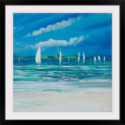« voile away beach ii », reproduction d’art meneely