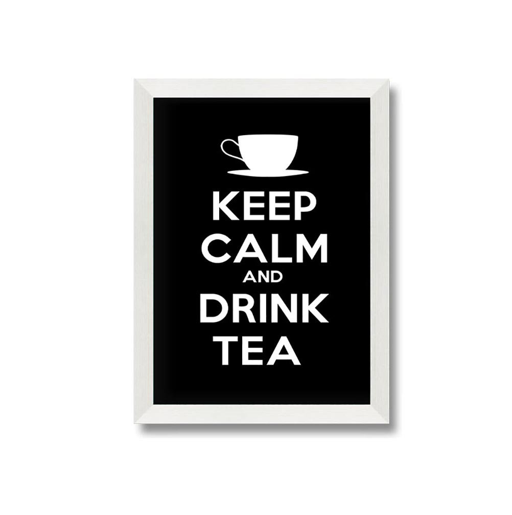 Nanteuil Kitchen Quote Keep Calm Drink Tea Gerahmter Druck Wandkunst