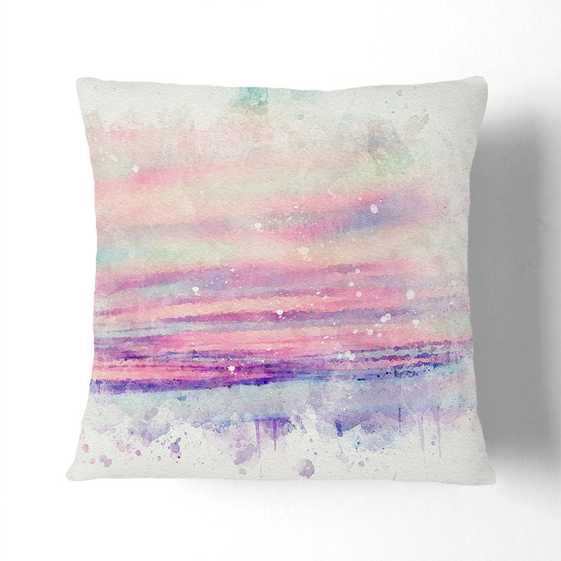 Pastel Sky Cushion with Filling, Black, 40cm H x 40cm W x 15cm D