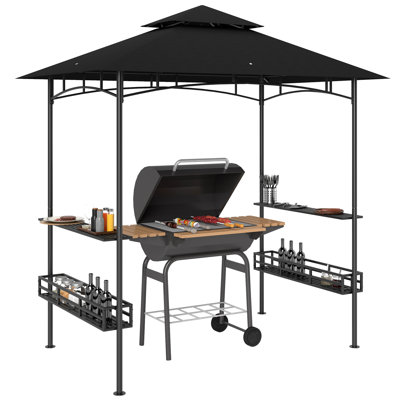 Grill 20 Ft. W x 12.5 Ft. D Galvanised Steel Soft-top Gazebo