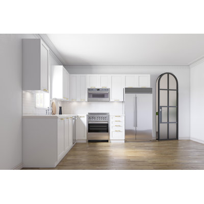 Everest Quick Assemble Modern Style, Shaker White Wall Kitchen Cabinet
