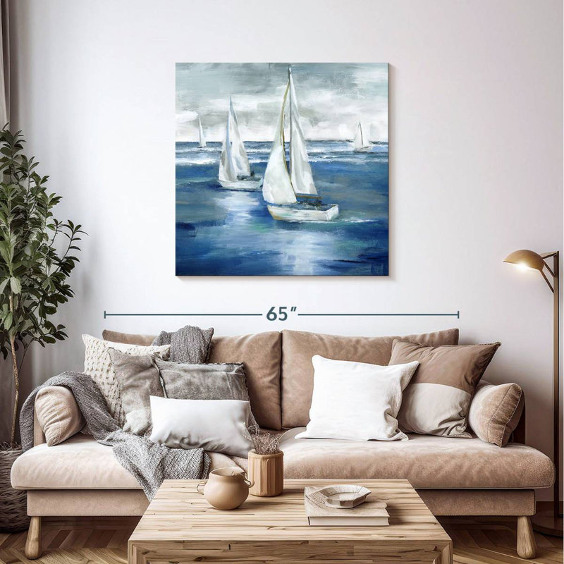 Mehar Sailing Together, 39" H x 39" W