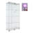 Lighted Two Door Glass Cabinet Glass Display Cabinet With 4 Shelves-125123270