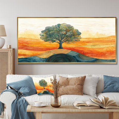 Baobab africain avec des racines de sérénité V - art mural arbre