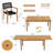 8- Person Rectangular Outdoor Dining Set With Umbrella Hole