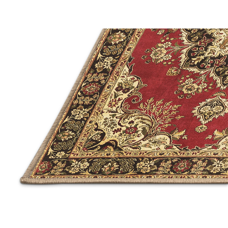 Washable Oriental Indoor Rug, Rectangle 3' x 5'