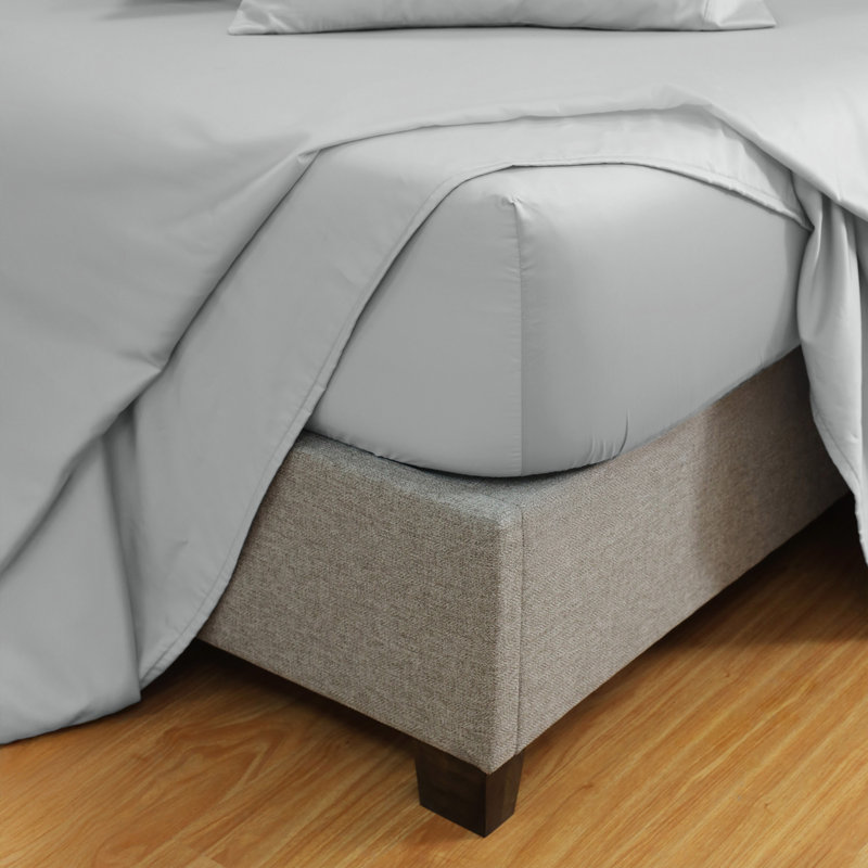 Martex Restore Solid - Soft, Breathable, Cotton Blend, Temperature Regulating, Twin Sheet Set with 1 Pillowcase, Gray