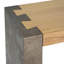 Console rétro Mirod - Design minimaliste classique avec placage de bois et finition vieillie