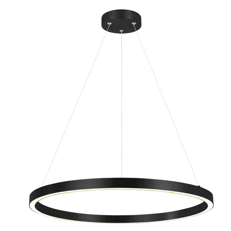 Gunther 1 - Light LED Crystal Pendant, Black