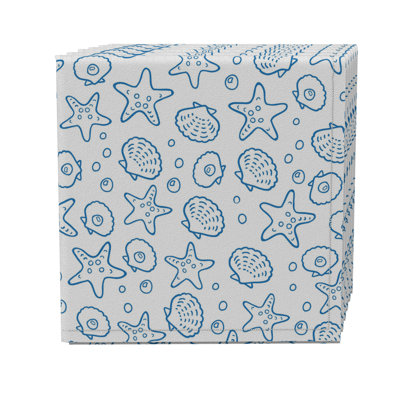 Cotton Twill Nautical Square Napkin