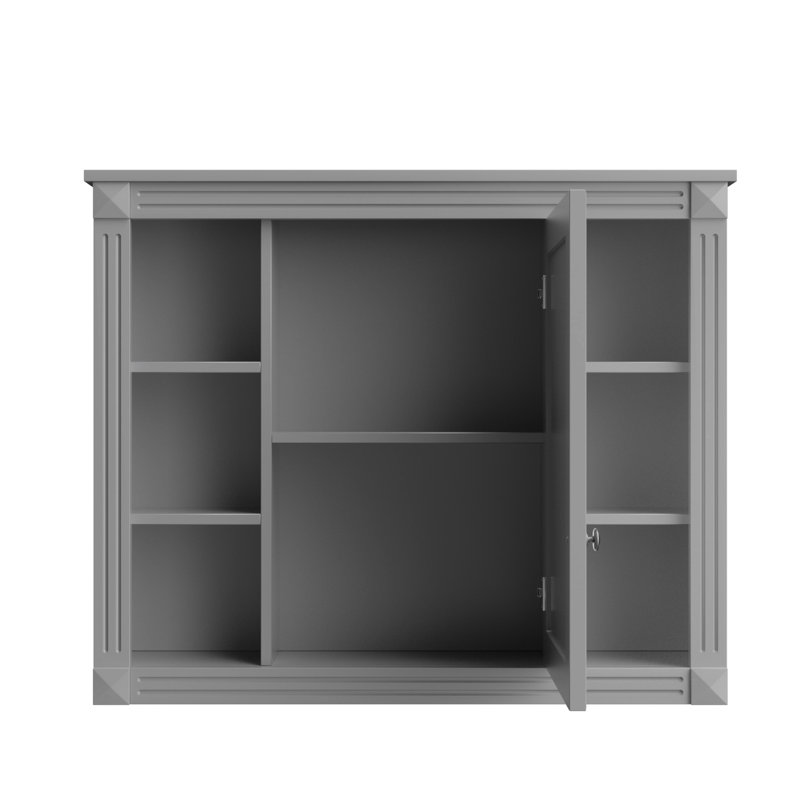 Armoire de rangement murale de salle de bain murale 35 po x 28 po, style moderne, espace de rangement dissimulé, espace, construction, solution