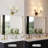 ETL Listed 2-Light Modern Dimmable Bathroom Vanity Light with Fabric Shades-123040177