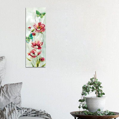 Butterfly Welcome I by Nan - Wrapped Canvas Panoramic Painting