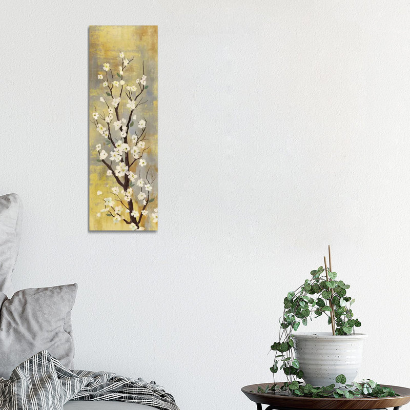 Blossoms II - Wrapped Canvas Panoramic Painting, 30.48 cm H x 91.44 cm W x 1.91 cm D
