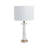 28" Moorestown Marble Table Lamp, White