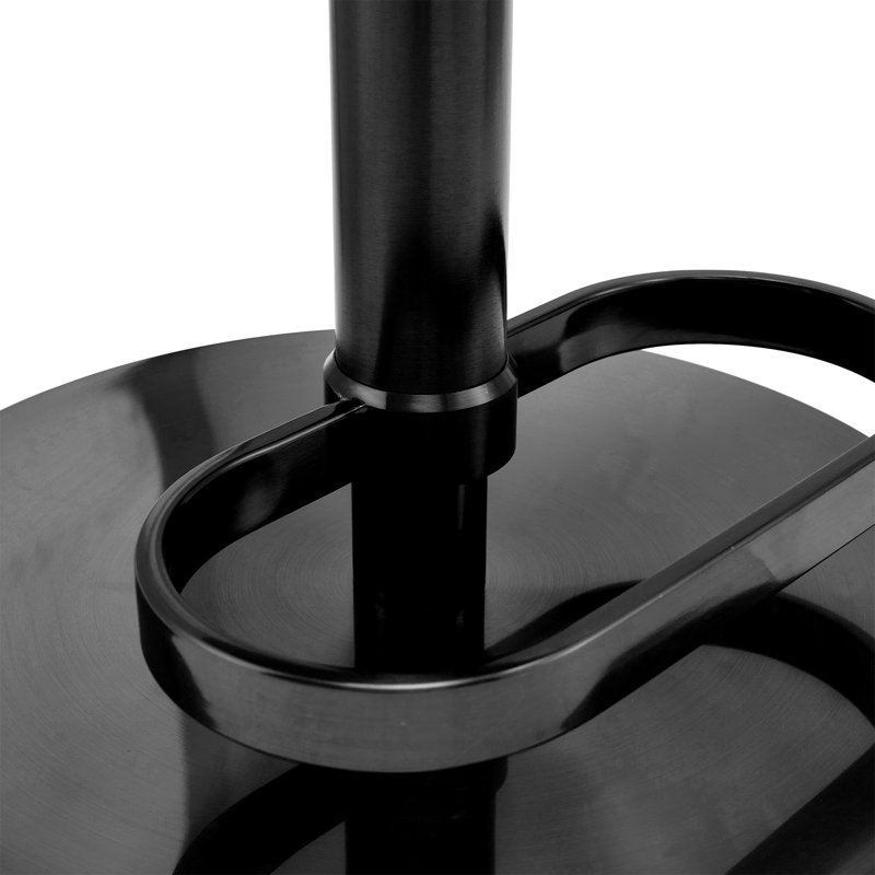 Italian-Inspired Modern Luxury Adjustable Height Swivel Counter & Bar Stool with Stainless Steel Pedestal Base (Set of 1)