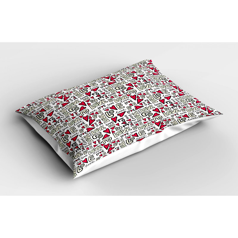 Love Polyester Sham Set, Twin