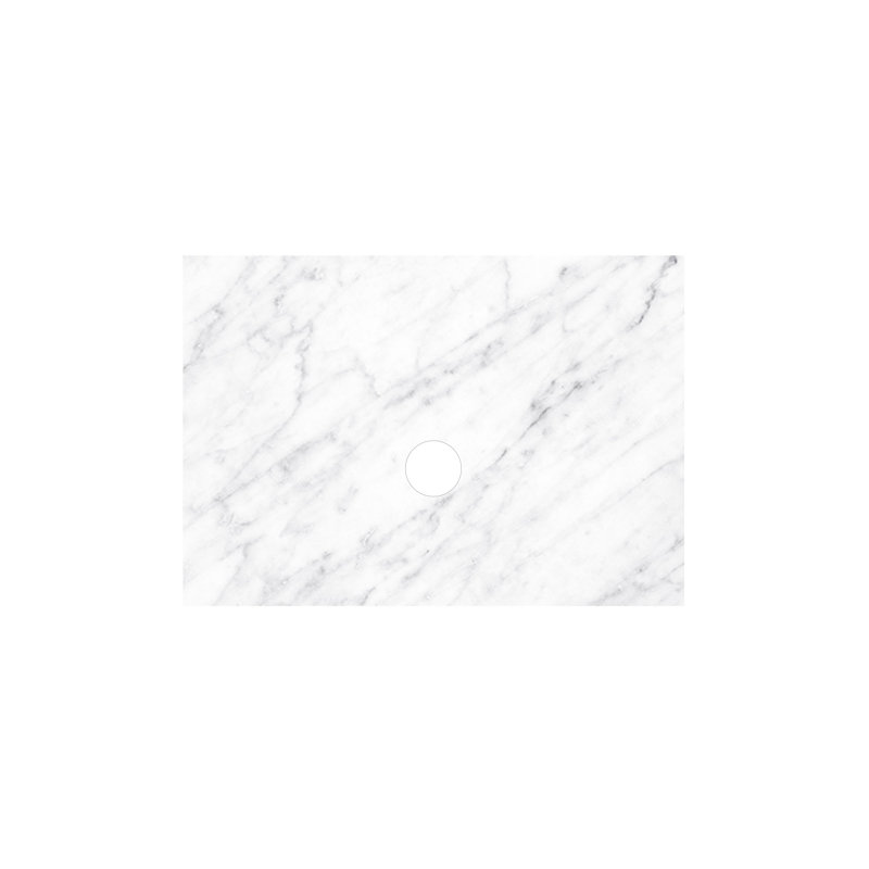 31" Single Bathroom Vanity Top in Carrara, No Hole