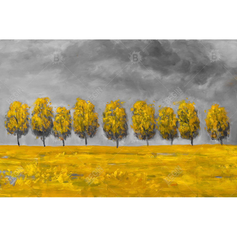 " Trees In A Field "