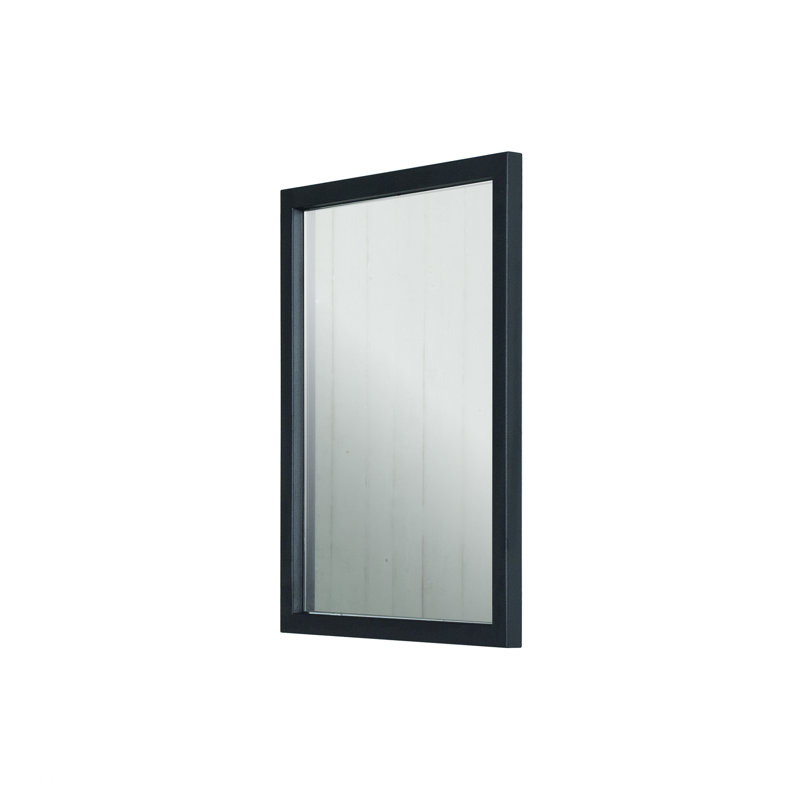 Metal Wall Mirror, Black