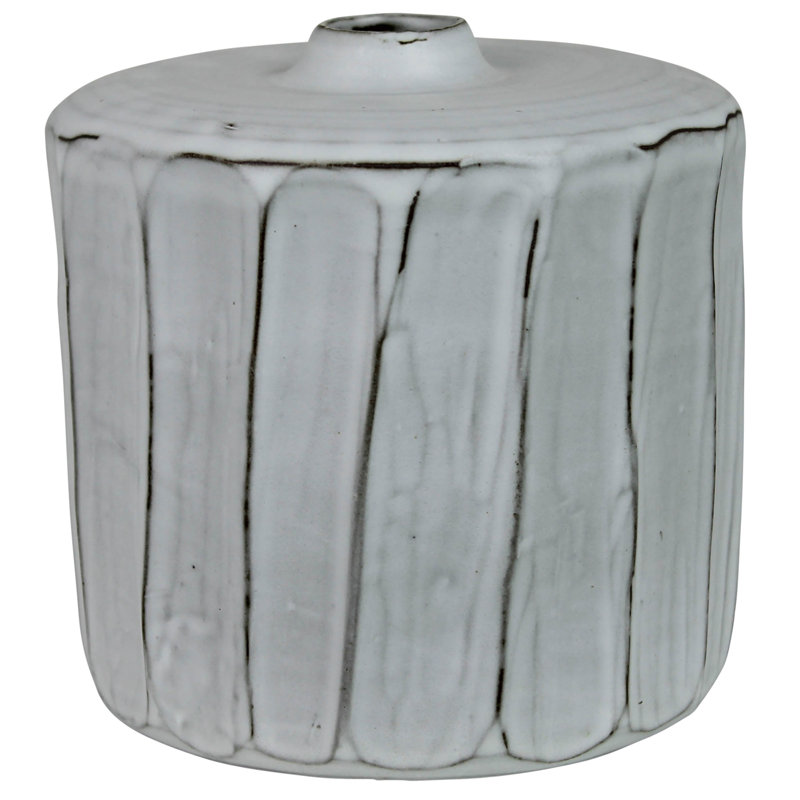 Vase de plancher en céramique Adamariz, H 6,5 po x l 6 po x P 6 po