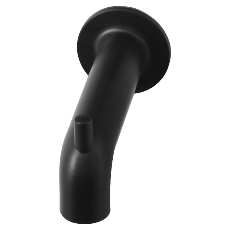 Studio S Wall Tub Spout with Diverter, Matte Black
