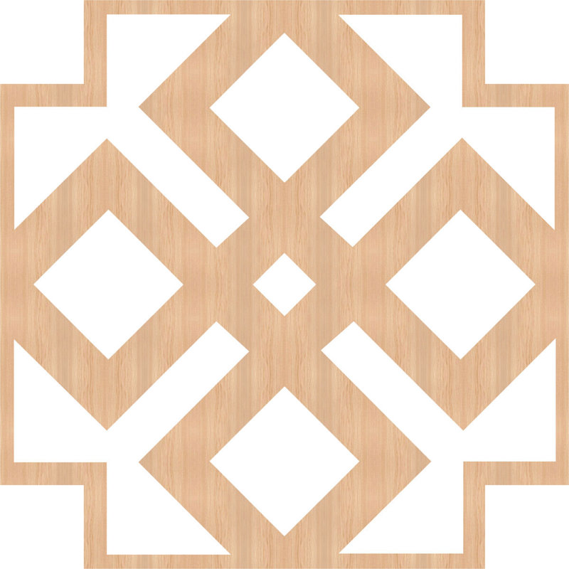 Panneau mural 3D 23,375 "x 23,375", Hickory