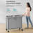 3-section Rolling Laundry Hamper-412763549
