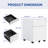 Accent Cabinet, 2 Drawer Mobile File Cabinet With Lock Steel, File Cabinet-620865682