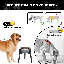 Support réglable pour chien surélevé en métal pour chien de grande taille et de taille moyenne compatible avec les bols pour chien de 7 à 10,6 po de largeur, support pour bols surélevé d'une hauteur de 28 cm (bol non inclus)