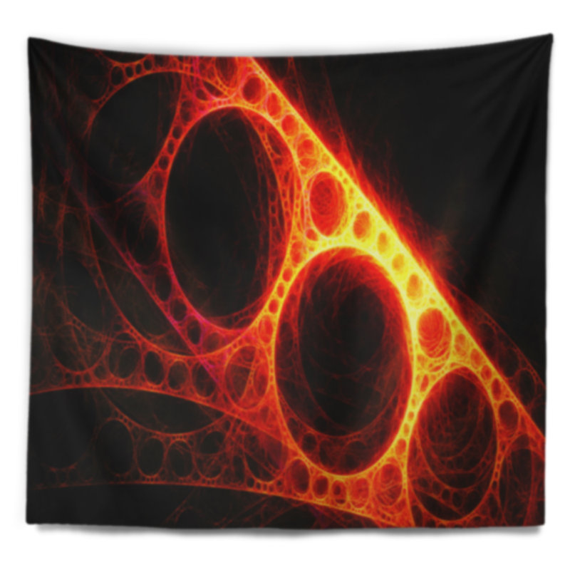 Abstract Polyester Tapestry, 50" H x 60" W