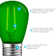 0.5 Watt S14 LED Colored String Light Bulb, E26/Medium (Standard) Base
