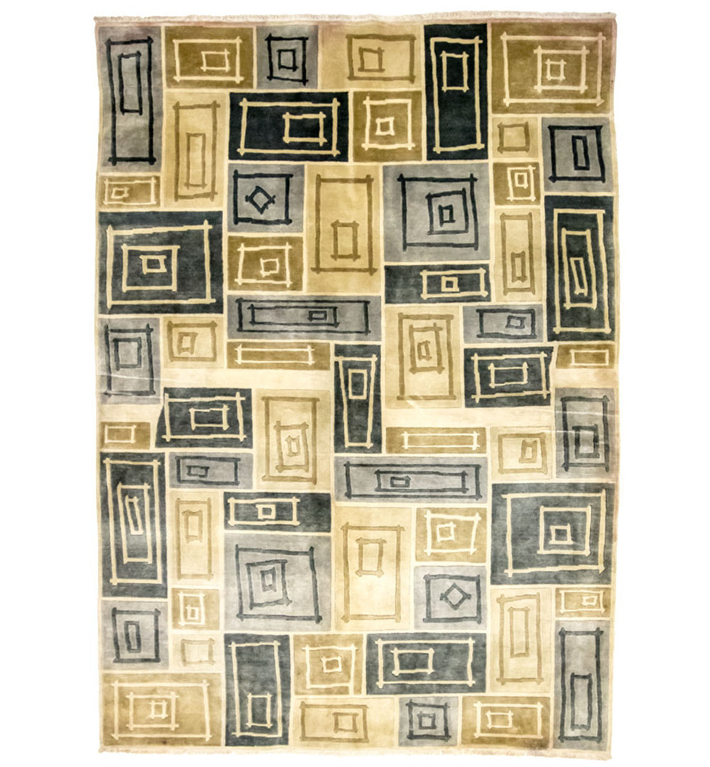 Gamelin Handwoven Wool Beige Indoor/Outdoor Rug