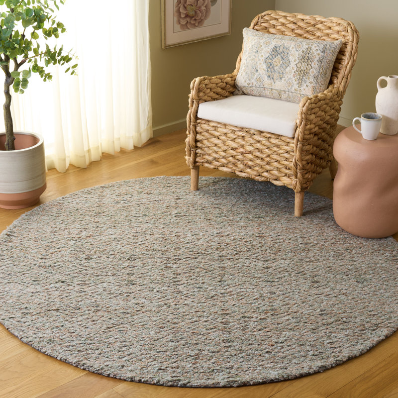 Tapis d'intérieur performance tissé à la main Harvest, Rond 6 pi
