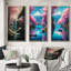 «Cherry Blossom Stream», 3 pièces sur toile-320393926-320393927