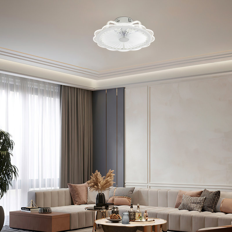 Ventilateur de plafond à intensité variable 19,7 pouces avec télécommande