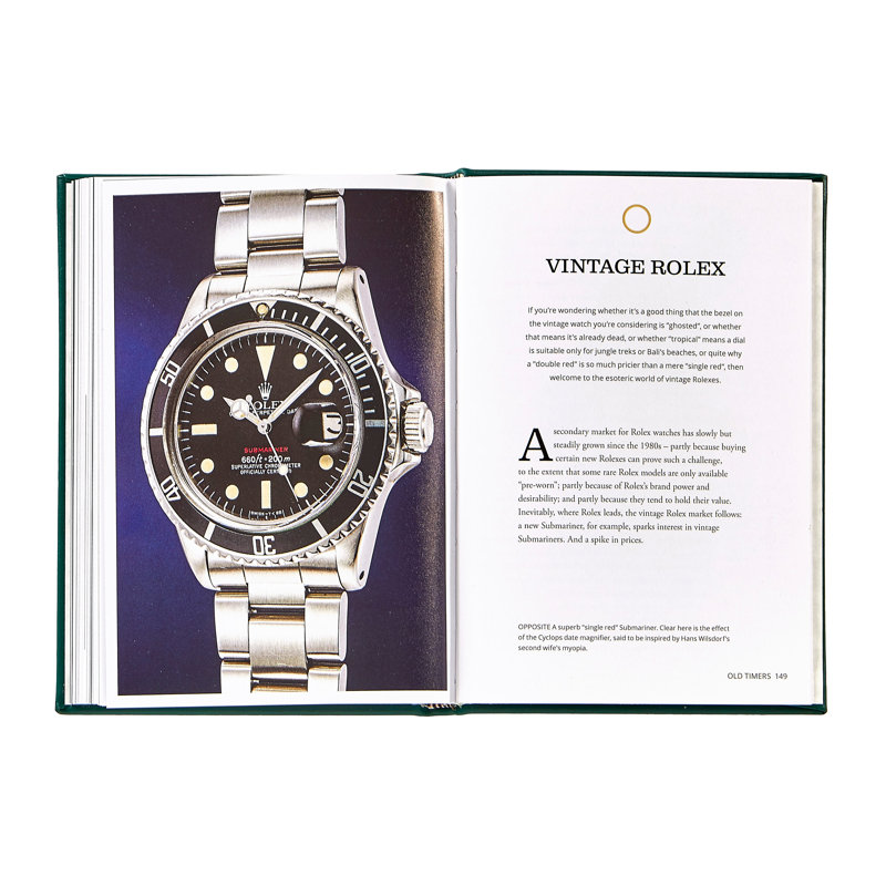 Graphic Image Little Book of Rolex. Coffee Table Book, Leather, Emerald
