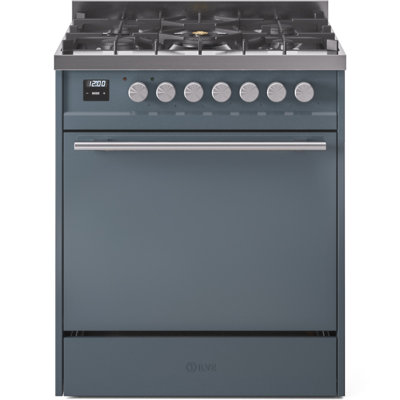  Ilve Professional Plus II 30 po à double combustible, 5 brûleurs scellés (porte pleine)