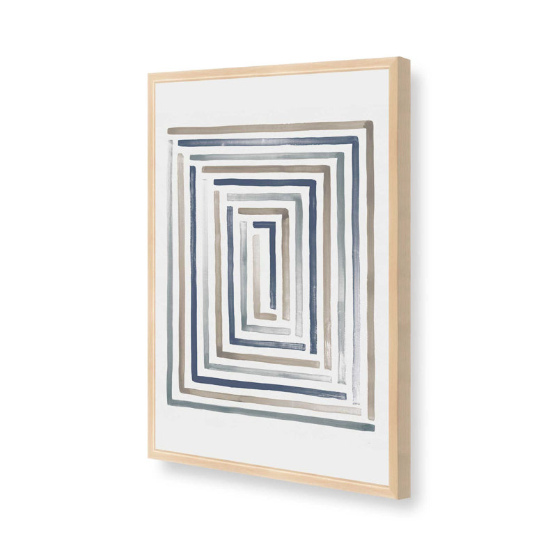 Linear Visions II Print, Open Corner Framed, Raw Maple, 25" H x 19" W