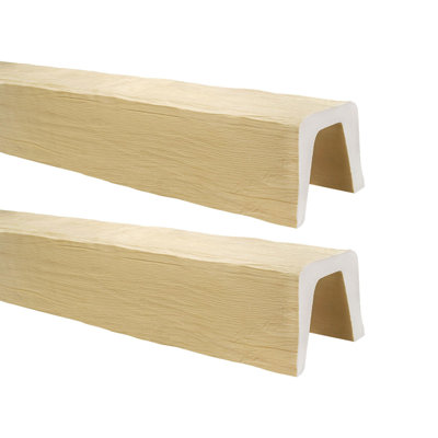 Poutre en faux bois H 7 7/8 po x l 153 po x P 5 7/8 po