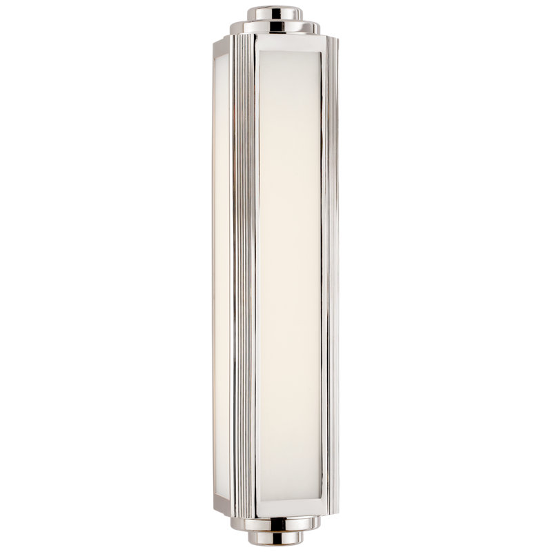 Ralph Lauren Keating Sconce, Polished Nickel, 35.75"H x 5"W x 5"D