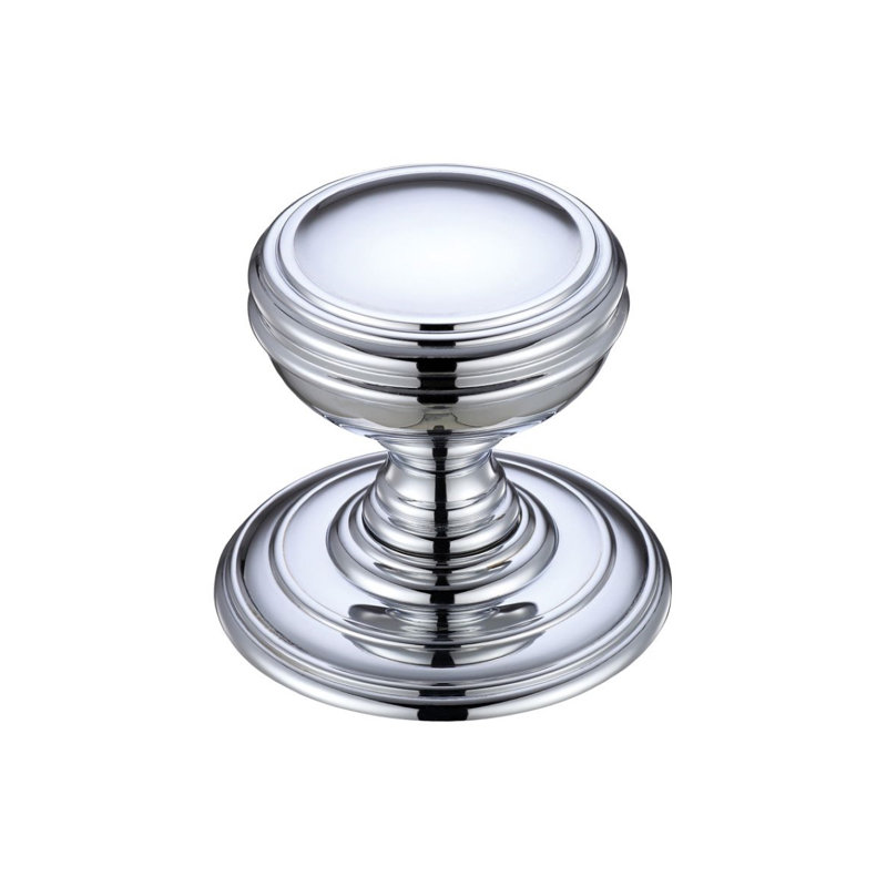 Passage Door Knob, Polished Chrome
