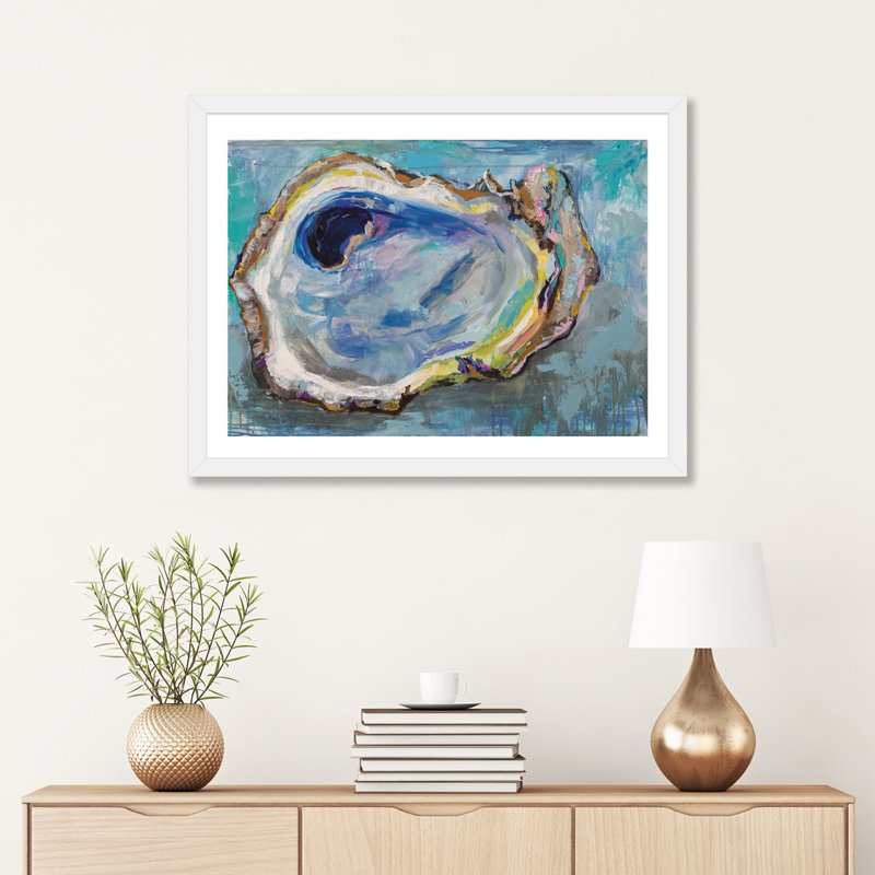 «Oyster Two» par Jeanette Vertentes, reproduction d'art sur toile tendue, H 16 po x l 24 po, Naturel